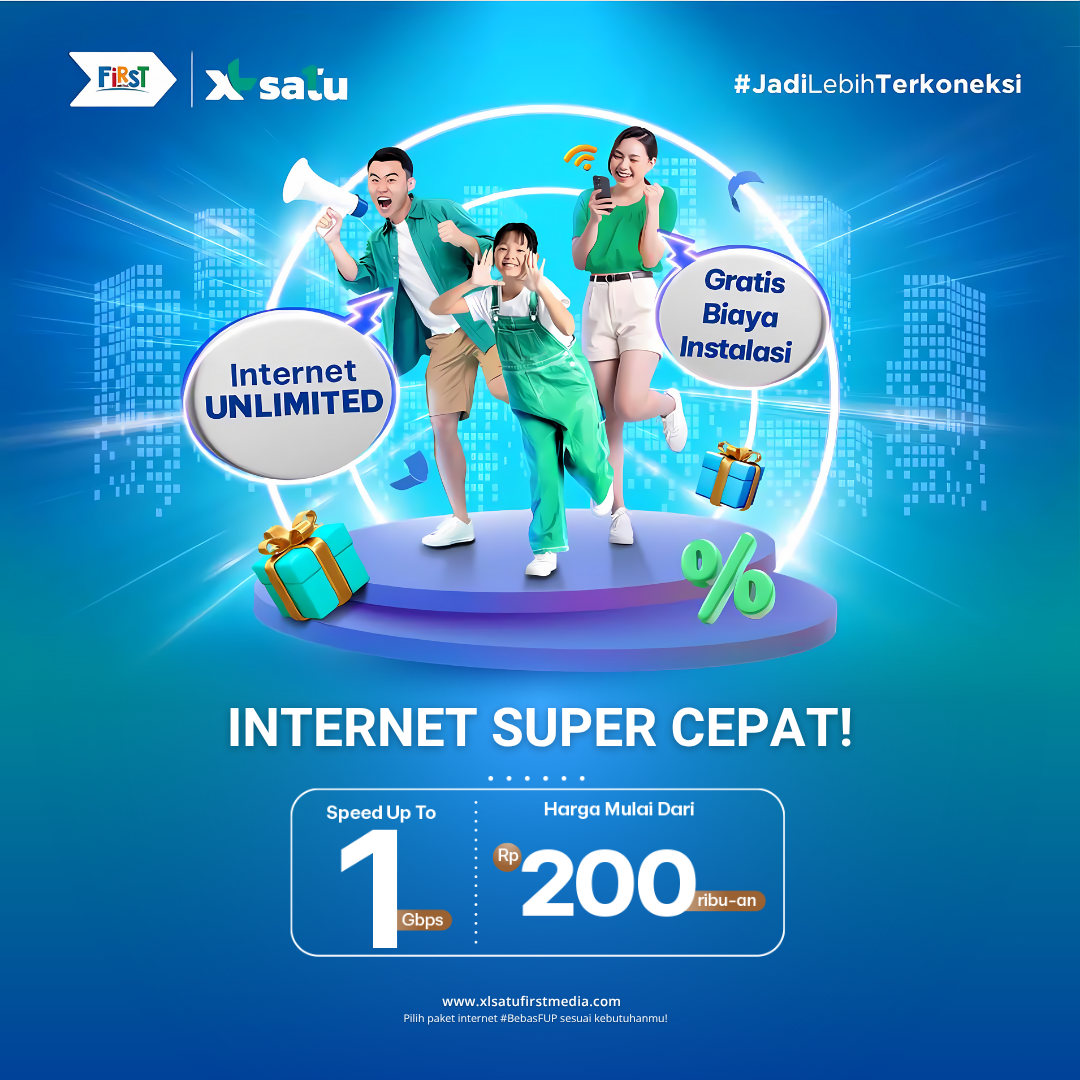 Promo Internet Rumah Unlimited Yogyakarta - XL Satu First Media
